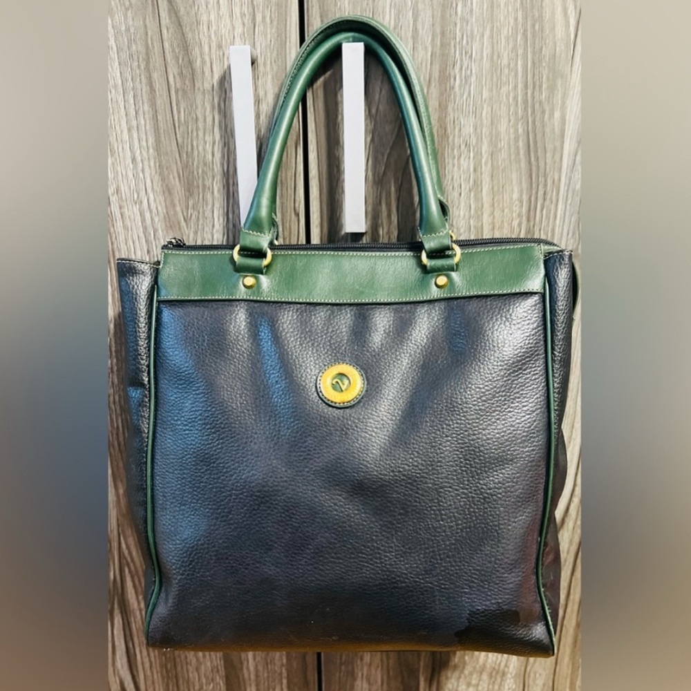 Vintage Rudolph Valentino Black Leather Bag - Picture 10 of 12
